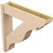 Ekena Millwork 8-in W x 36-in D x 36-in H Funston Slat Rough Cedar Woodgrain TimberThane Outlooker, Primed Tan OUTUR080X36X36FST24RCPR - alternate 5